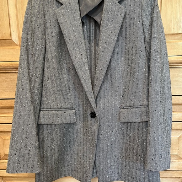 Lafayette 148 size 4 grey blue white jacket never worn - Picture 1 of 3